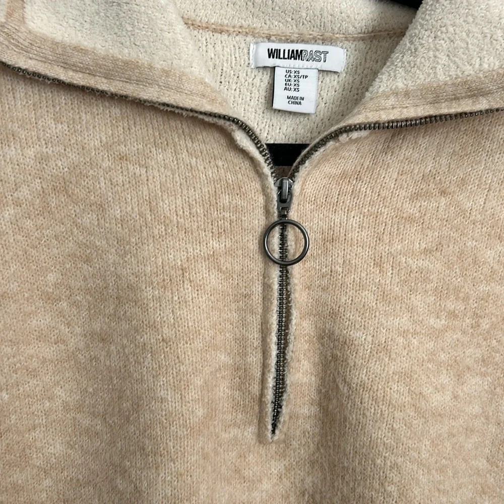 William Rast Quarter Zip with Sherpa Lining - Picture 3 of 4